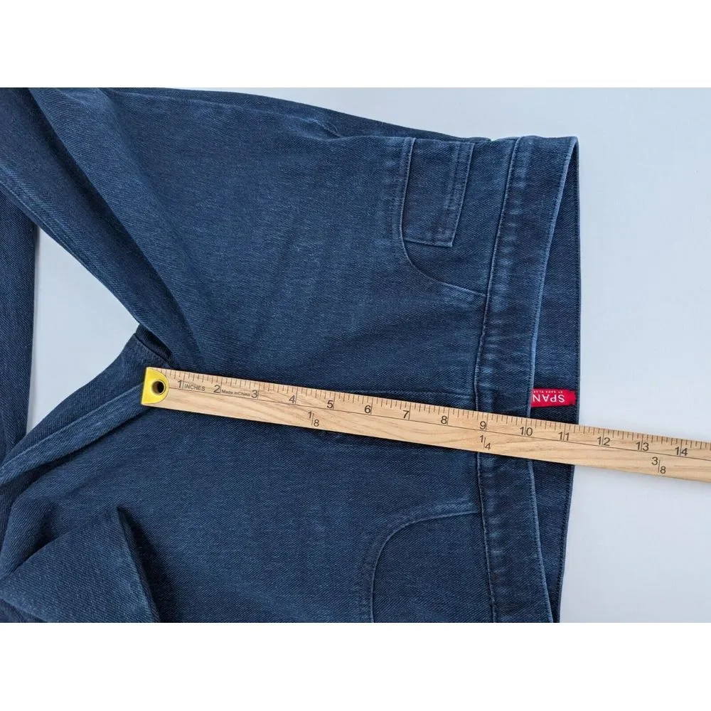 Spanx Jean-ish Ankle Leggings Blue Stretch‎ Denim 20018R Women's Size Medium